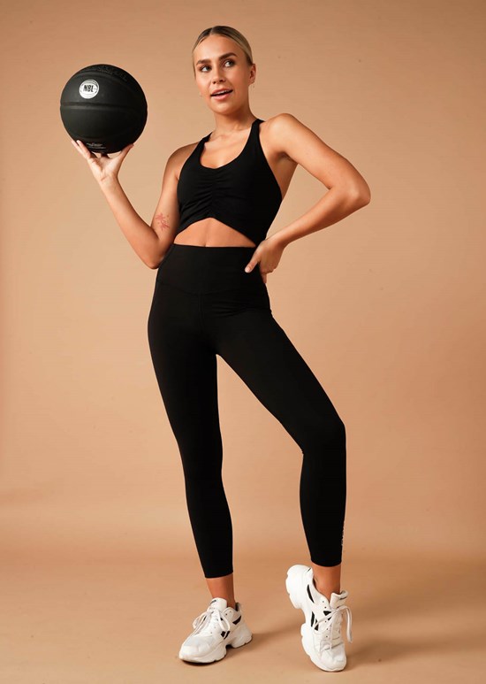 Lorna Jane New Booty Support Full Length Gym Leggings, Black, XS